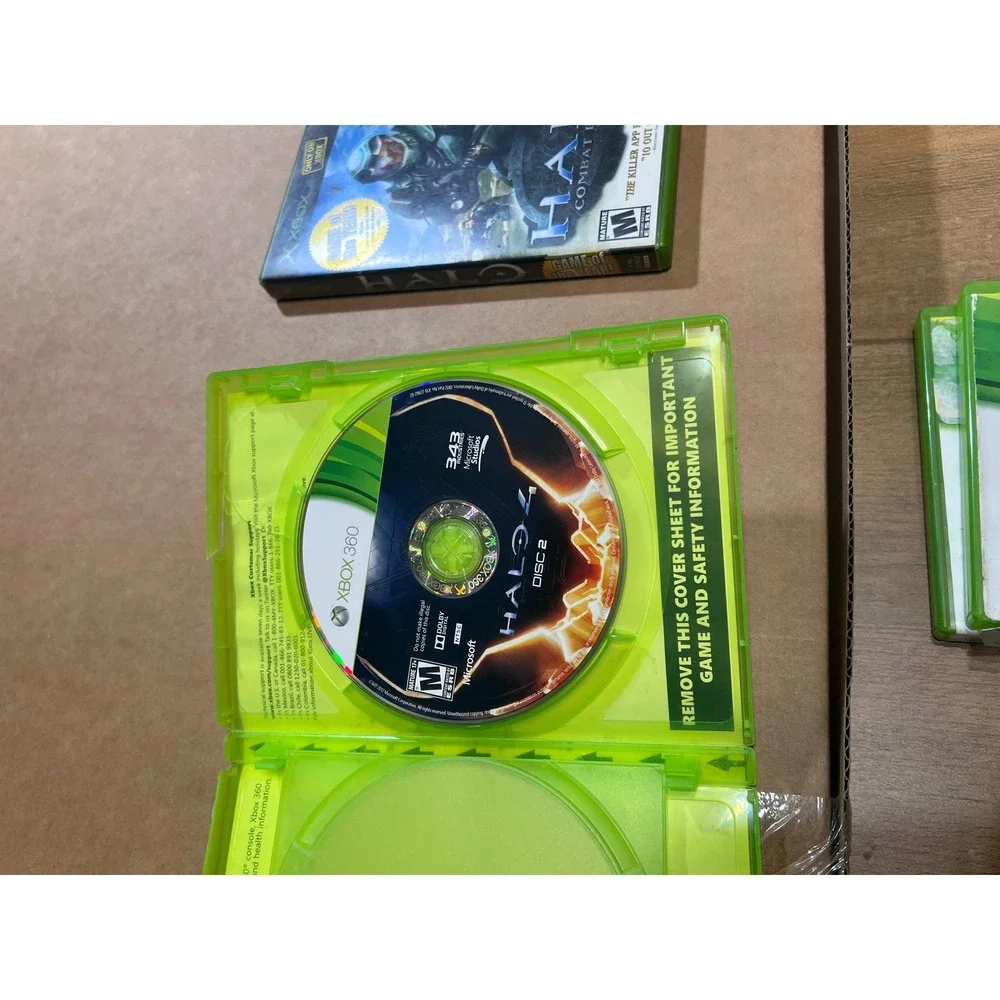 Halo Combat Evolved Original Xbox & Halo 4 Xbox‎ 360 Game Bundle Lot CIB